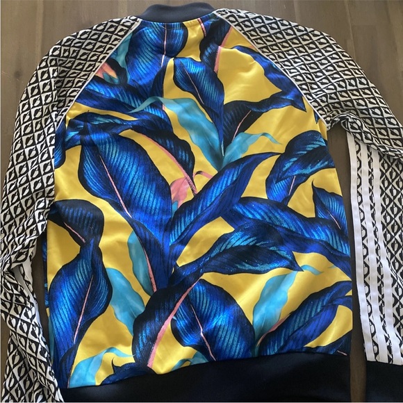 Adidas X Farm Rio Limited Edition Track Jacket Blue And Yellow Size XS - Picture 5 of 9